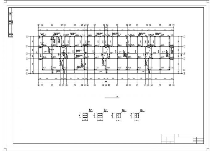 【6层】6000平米六层框架住宅楼（计算书、建筑、结构图）.dwg_图1