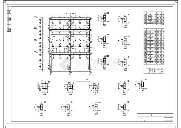 【6层】6000平米六层框架住宅楼（计算书、建筑、结构图）.dwg-图二