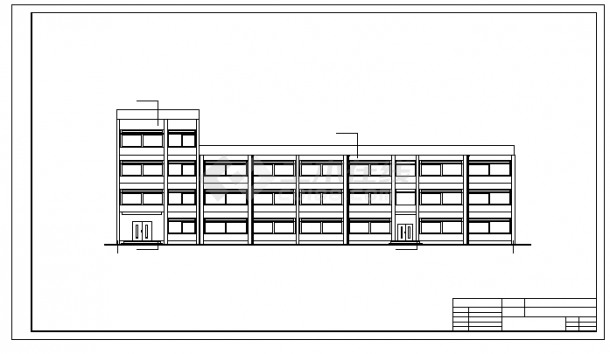 土木工程毕业设计_2300平方米某市四层幼儿园建筑施工cad图(含计算书，毕业设计)-图二