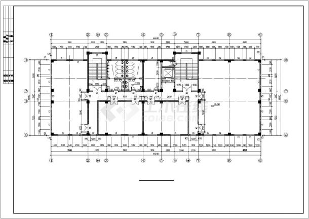 【6层】办公楼全套设计（4400平，含计算书，建筑图，结构图）.dwg-图二
