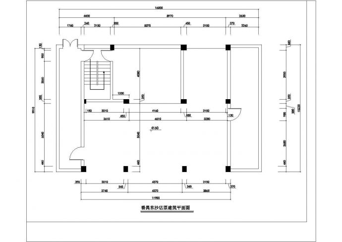 某市服装店装修设计施工CAD图纸_图1