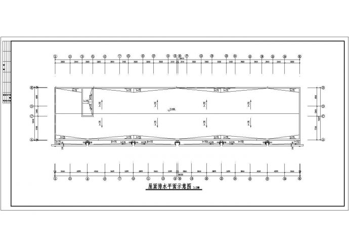 深圳某工厂2400平米6层框混结构宿舍楼平立剖面设计CAD图纸_图1