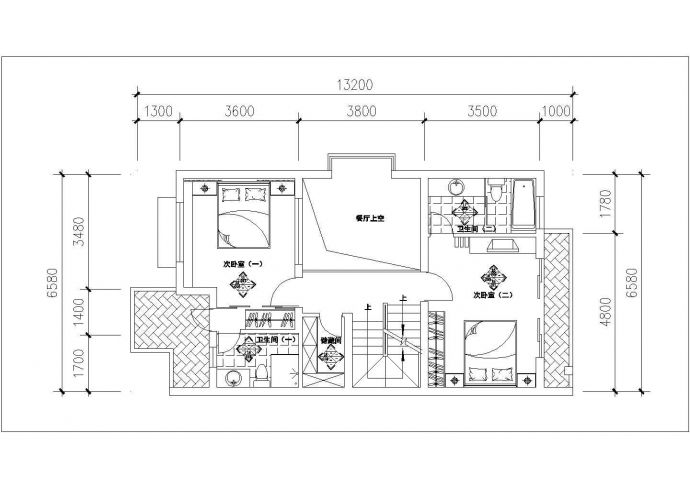 杭州市晨光花园小区115平米户型全套装修装饰设计CAD图纸_图1