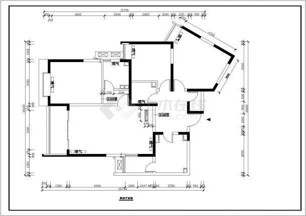 家装设计样板间CAD图纸-图二