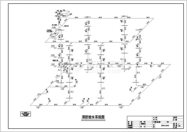 广东某4800人宿舍给排水设计全套图纸cad图纸-图一