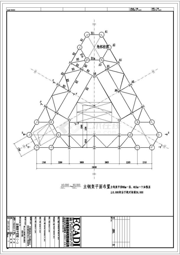 某地区南山观音寺古建筑详细设计施工方案CAD图纸-图二