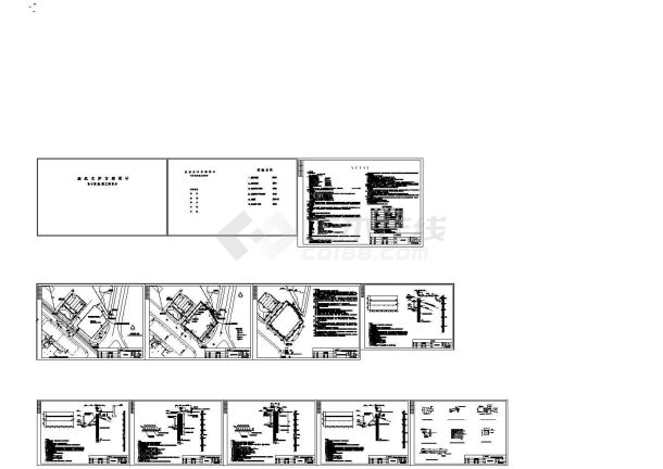 高压旋喷桩结合钢管桩及锚杆深基坑支护施工图纸-图一