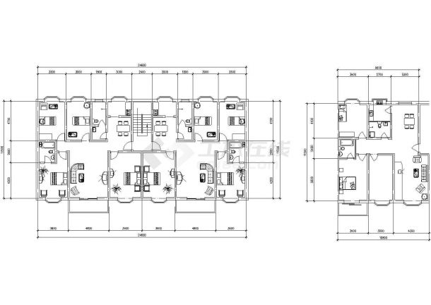 60-140平米左右的热门平面户型设计CAD图纸（45张）-图二