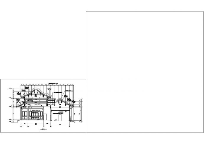 某地区大型景区仿古建筑详细设计施工方案CAD图纸_图1