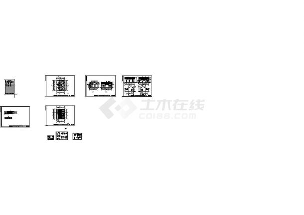 某地区徽派仿古厕所设计施工图-图一