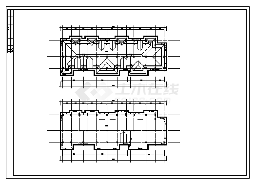 土木工程毕业设计_山东某五层框架住宅楼建施cad图（含计算书，毕业设计）-图二