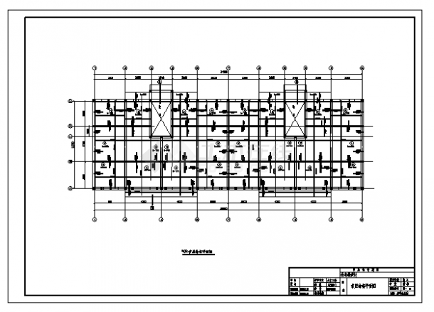 土木工程毕业设计_2400平面六层8度区砖混住宅楼结构施工cad图(含计算书，毕业设计)-图一