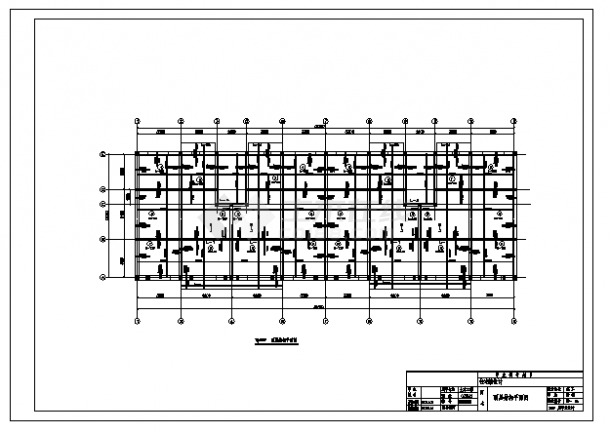 土木工程毕业设计_2400平面六层8度区砖混住宅楼结构施工cad图(含计算书，毕业设计)-图二