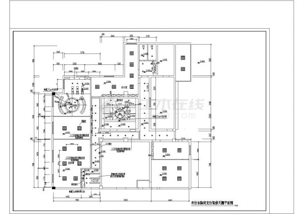 某地市农业银行精装修设计CAD参详图-图二