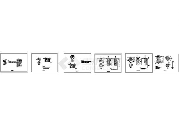 不同杆高的常用路灯基础示意图纸-图一