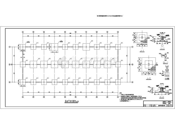 办公楼设计_某地五层五千三平米钢框架办公楼设计CAD图-图一