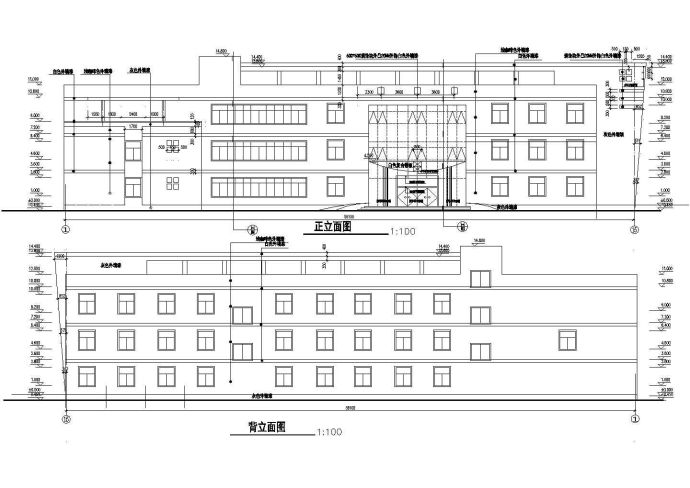 某四层小宾馆设计全套图，dwg_图1