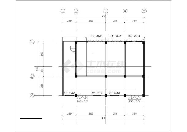 720平米6层混合结构住宅楼平面设计CAD图纸（1层1户/6套方案）-图一