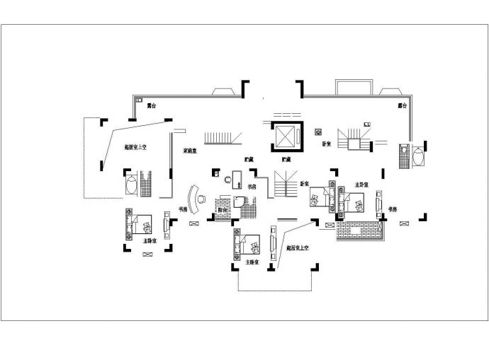 3100平米9层框混结构住宅楼平面设计CAD图纸（含跃层/1层3户）_图1