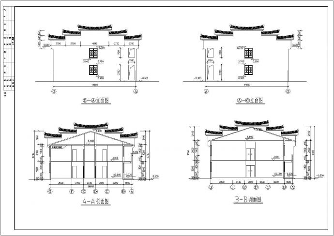 某地区居士房古建筑全套详细设计施工方案CAD图纸_图1