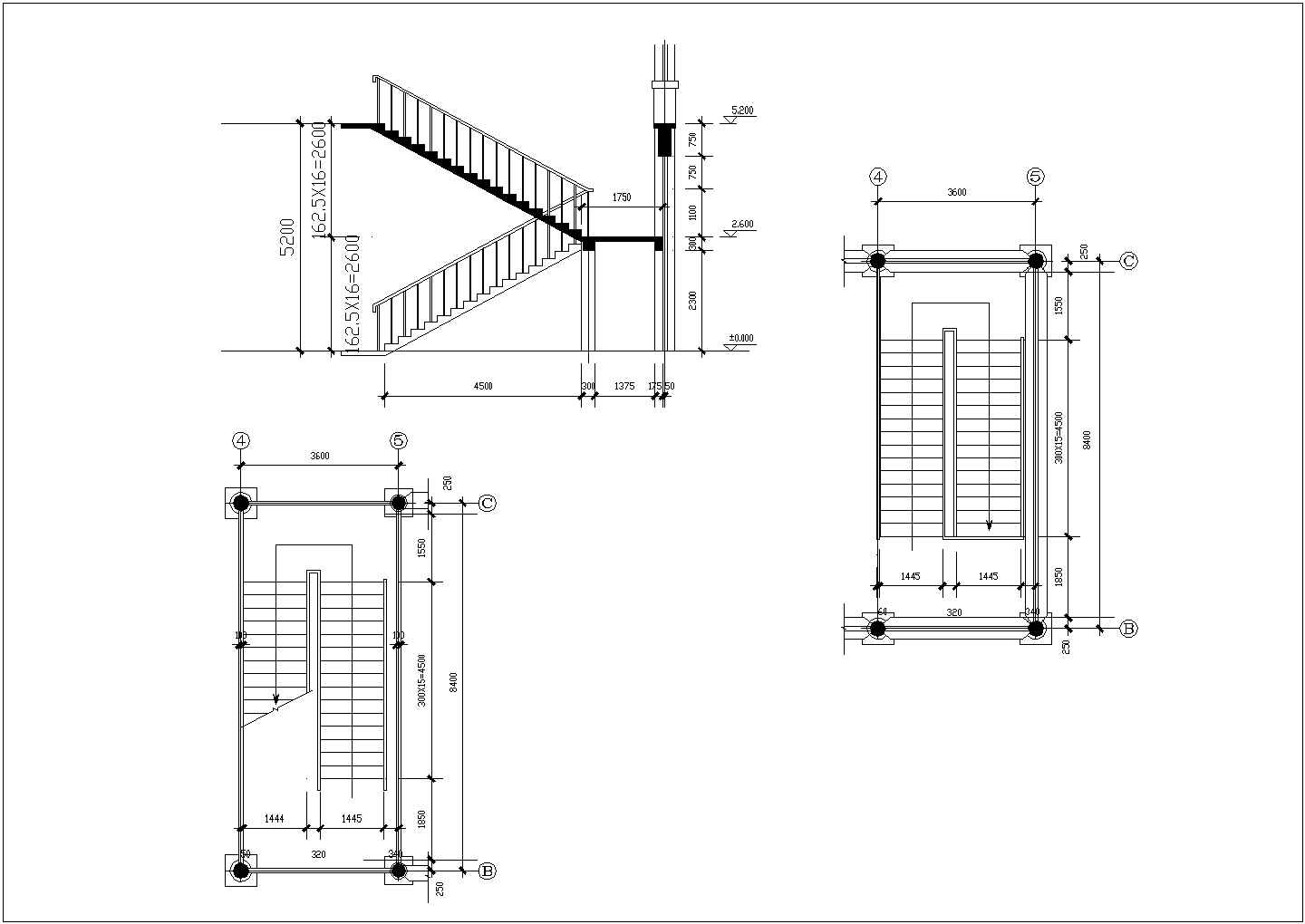 某地区中式外观古建筑设计详细方案施工CAD图纸