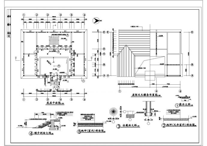 某地区准提庵建筑设计详细方案施工CAD图纸_图1
