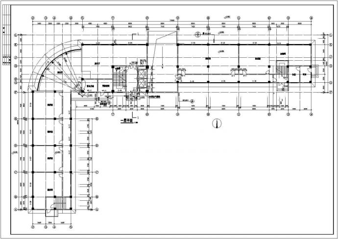 某地底商住宅楼建筑设计cad图纸（共8张）_图1