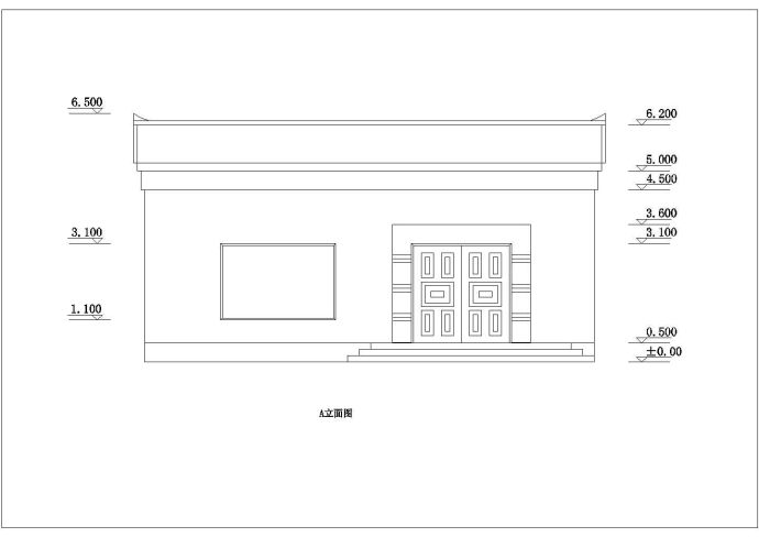 某三层框架结构蒙古别墅设计cad全套建筑施工图（标注详细）_图1