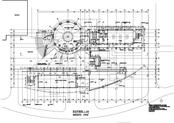 某学校综合楼建筑CAD设计施工图纸-图二