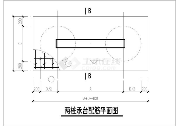 公寓安置房基础钻孔灌注桩施工图图纸-图二