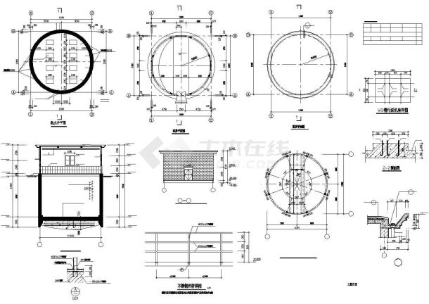 【精选】水利工程集水井结构设计CAD图纸-图二