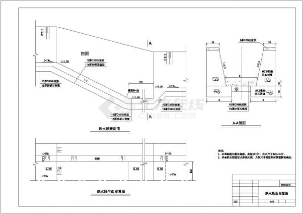 【精选】节水工程渠道设计CAD图纸-图一