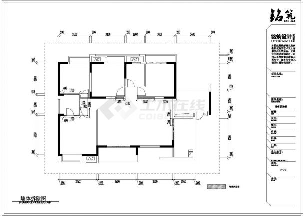 3室2厅2卫-私人住宅室内装修设计cad图纸（欧式装修）-图二