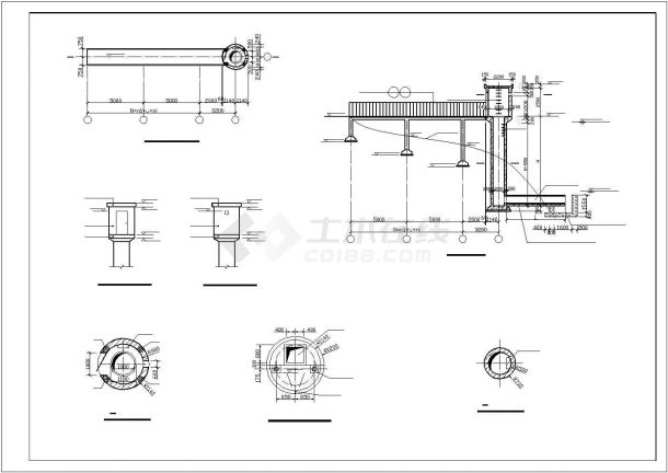 【精选】水利工程水位测井设计CAD图纸-图一