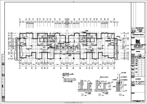 某现代高档住宅区二十八层框剪结构住宅楼设计cad全套建筑施工图（含结构设计，含给排水设计，含电气设计）-图二