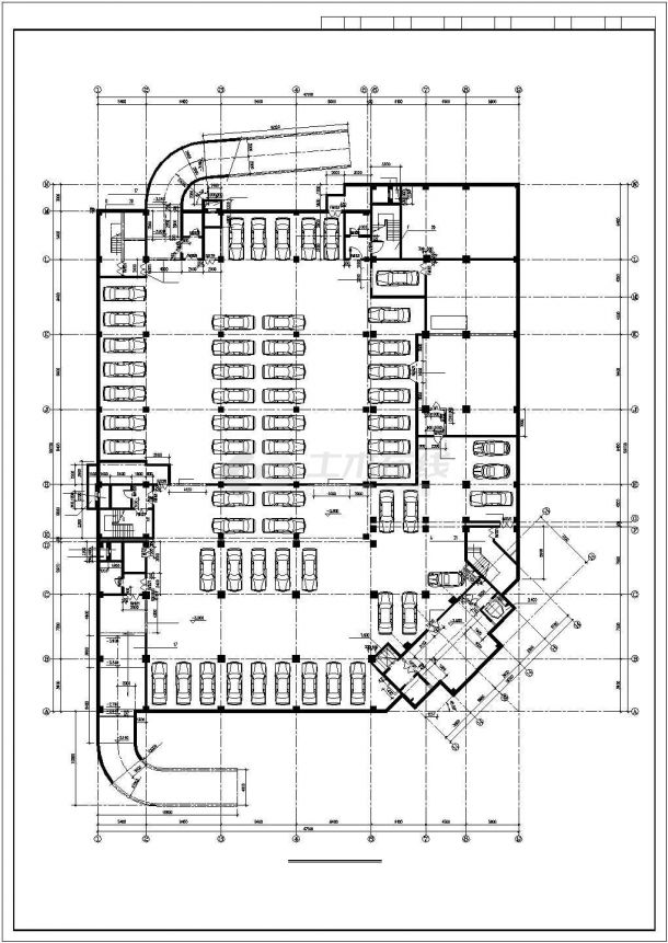 多层住宅楼建筑设计cad图纸（共15张）-图二