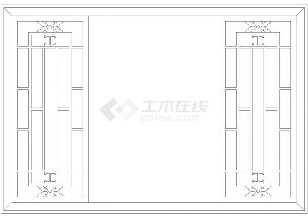 装修工程中经典常用中式窗户设计CAD图纸（54张）-图一