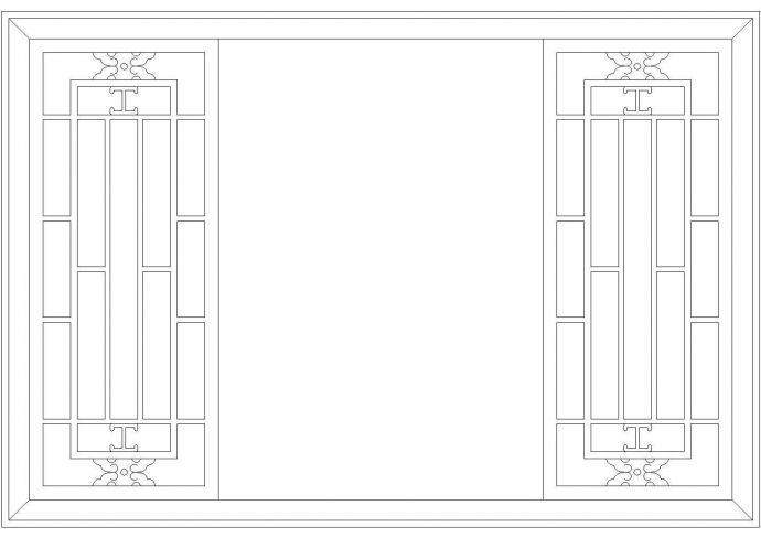 装修工程中经典常用中式窗户设计CAD图纸（54张）_图1