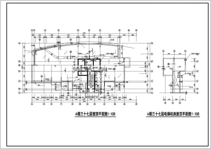 某地大型高层住宅楼建筑设计cad图纸_图1