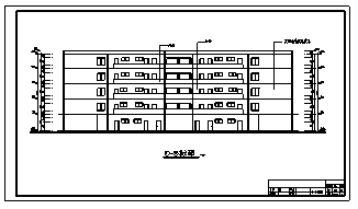 教学楼设计_某县城某五层框架中学教学楼全套施工cad图（计算书、毕业设计、结构图）_图1