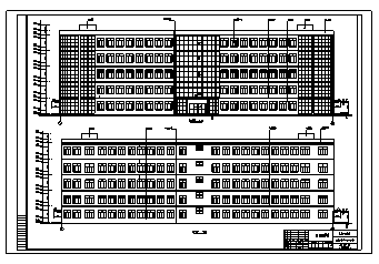 教学楼设计_5000平米某五层框架结构中学教学楼全套施工cad图(含计算书，毕业设计)-图一