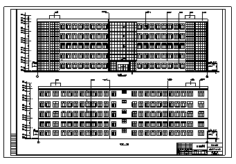 教学楼设计_5000平米某五层框架结构中学教学楼全套施工cad图(含计算书，毕业设计)_图1