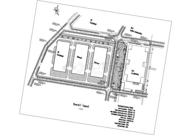 厂房设计_某地区电子厂房建筑详细设计方案施工CAD图纸-图一