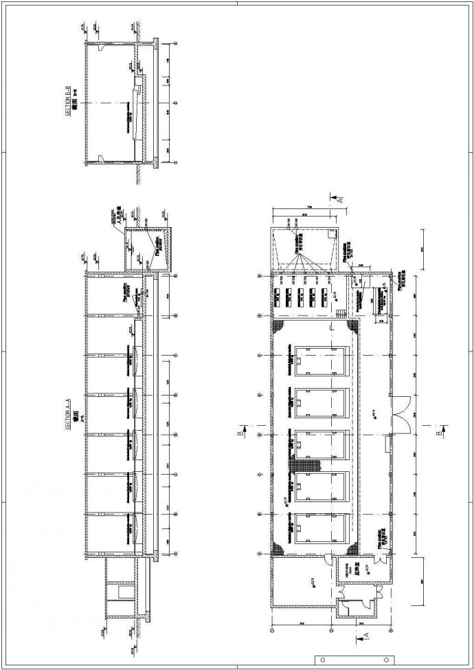 某地区污水处理厂建筑详细设计方案施工CAD图纸_图1