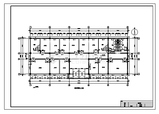 土木工程毕业设计_办公楼设计_4100平米某七层框架结构办公楼建施cad图(含计算书，毕业设计)-图一