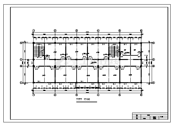 土木工程毕业设计_办公楼设计_4100平米某七层框架结构办公楼建施cad图(含计算书，毕业设计)-图二