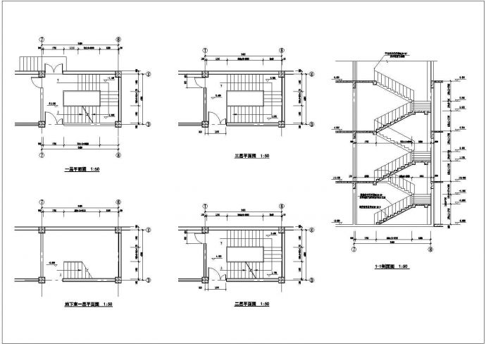 小区超市建筑施工设计全套图纸_图1