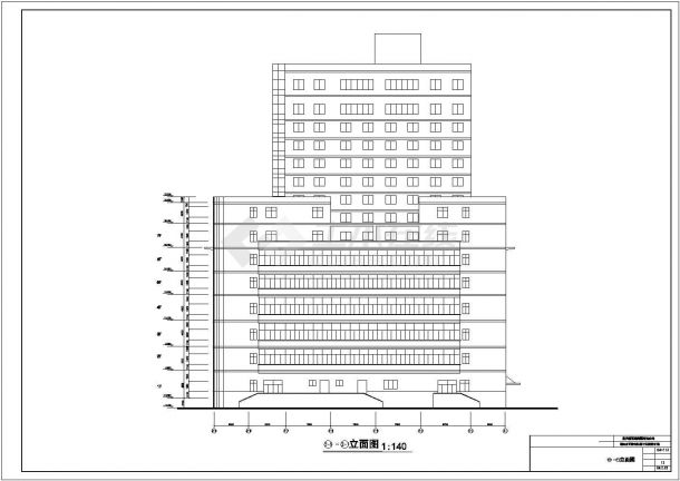 新东方百货大楼全套建筑施工设计图-图二