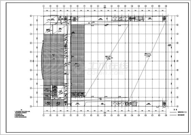 厂房设计_某工业单层厂房建筑详细设计方案施工CAD图纸-图二