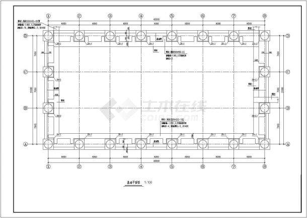 厂房设计_某地区大型钢结构厂房建筑修改详细设计方案施工CAD图纸-图一